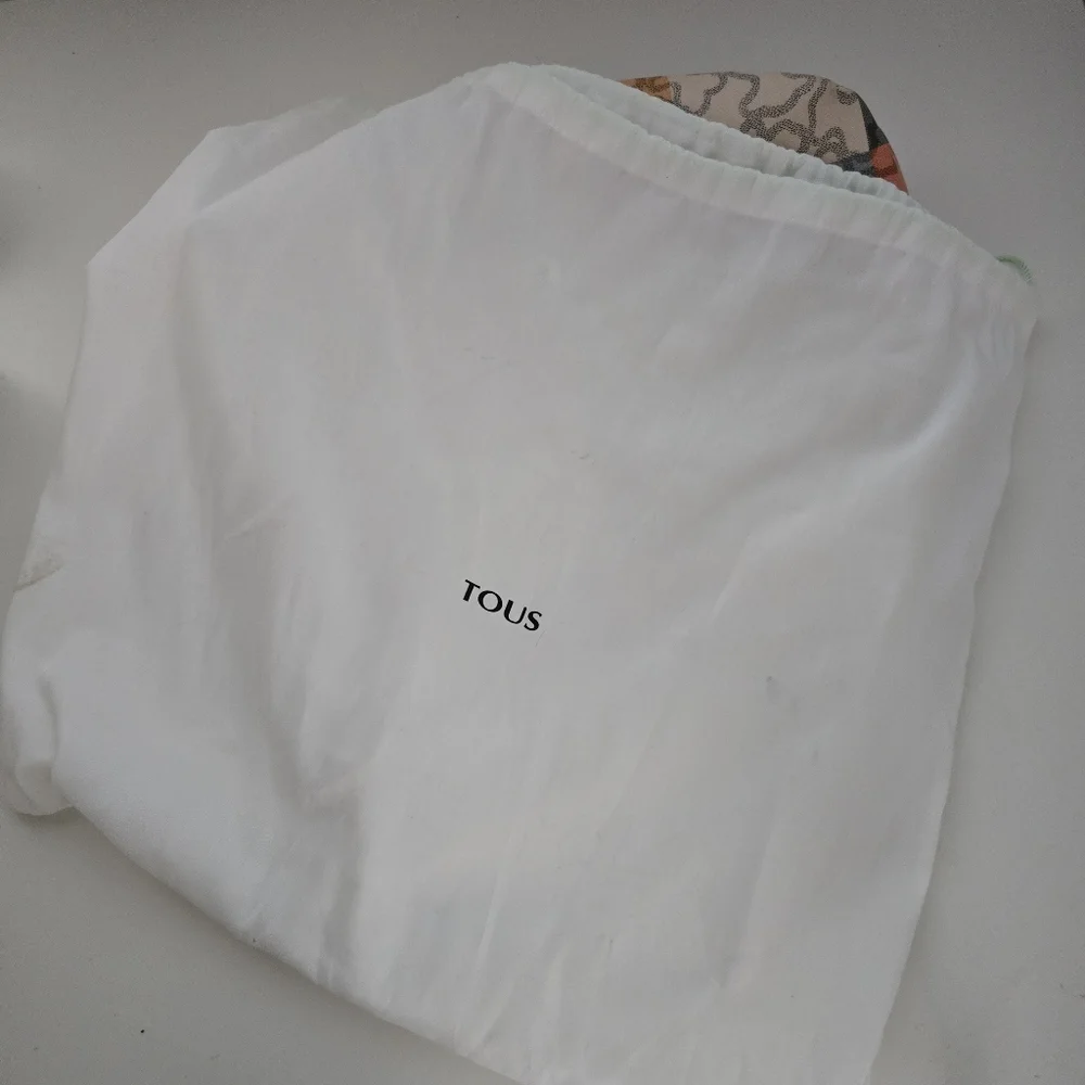 TOUS Kaos Cuadrados Orange Brown Colored One Shoulder Bag - Picture 15 of 17